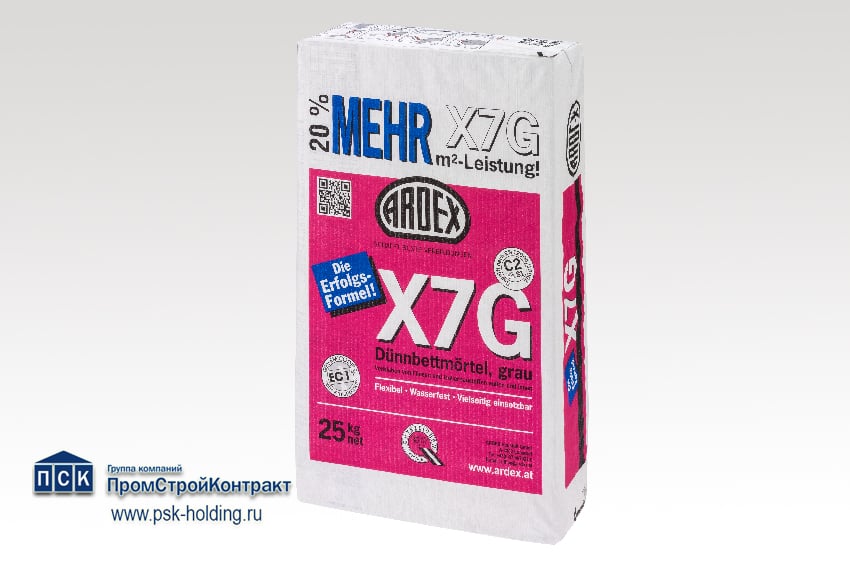 Клей для плитки и изоляционных материалов Ardex X7G-1
