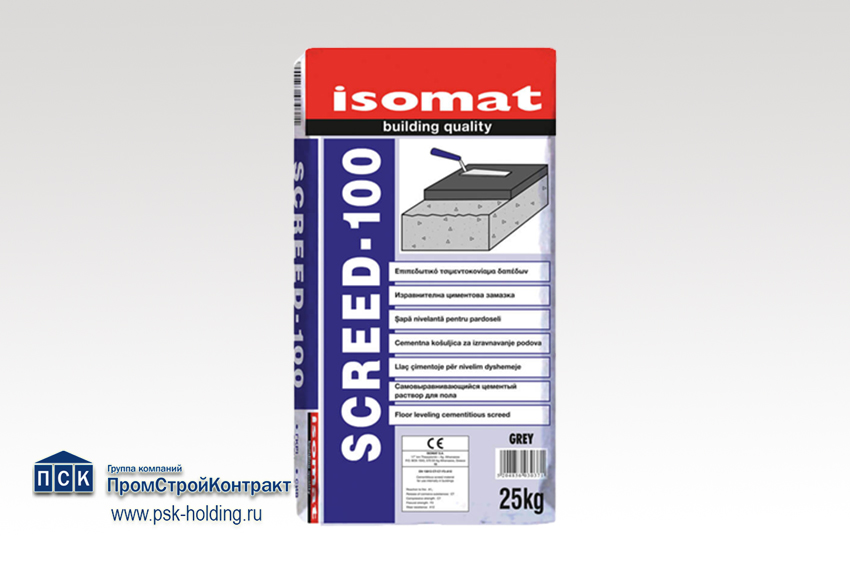 Масса полимерцементная для заливки полов Isomat Screed-100-1
