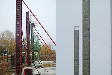Опалубка высоких колонн мелкощитовая стальная МСК-2