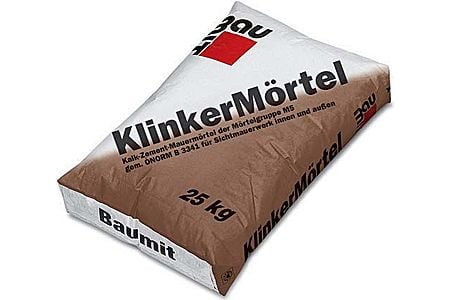 Раствор для укладки клинкерных кирпичей Baumit KlinkerMörtel-1