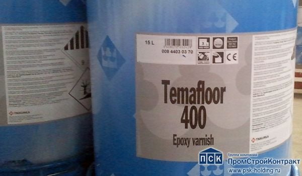 Двухкомпонентный эпоксидный лак без растворителей для бетонного пола Temafloor  (Темафлор) 400-2