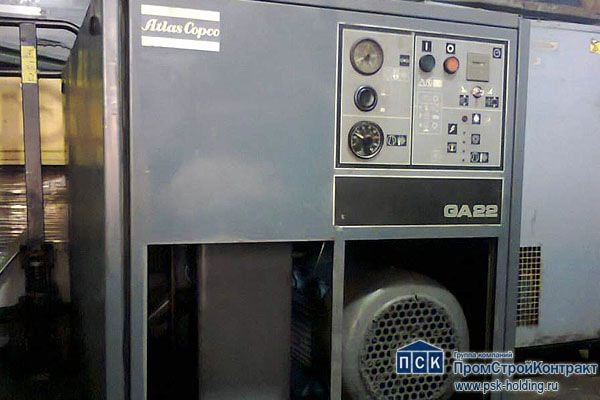 Стационарный винтовой компрессор Atlas Copco GA 22 кВт - 10 Бар-2