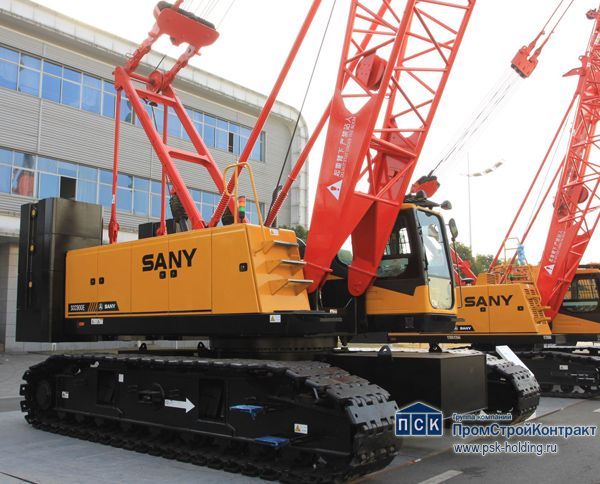 Гусеничный кран SANY SCC750E грузоподъемностью до 75 тонн-1