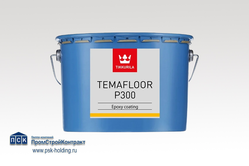 Двухкомпонентный эпоксидный лак без растворителей для бетонного пола Temafloor  P300 (Темафлор П300)-1