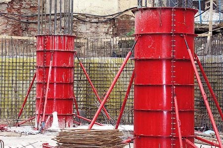 Опалубка круглых колонн стальная - купить по выгодной цене в Москве |  ПромСтройКонтракт (ПСК)