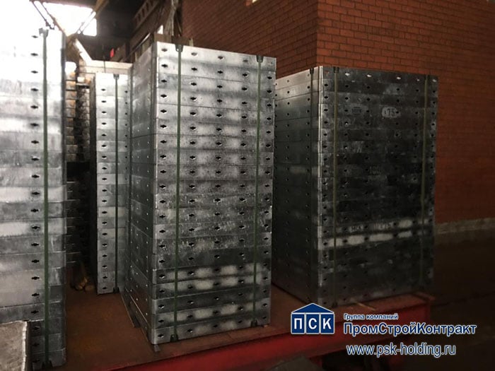 Опалубка стен мелкощитовая стальная оцинкованная МСК - купить по выгодной  цене в Москве | ПромСтройКонтракт (ПСК)