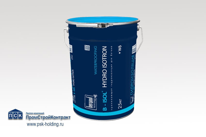 Ремонтная смесь Бергауф гидроизоляция для бетонных конструкций B - Isol HYDRO ISOTRON-1
