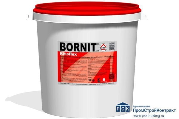 Bornit-Rissflex для восстановления и эластичного заполнения трещин на асфальте-1