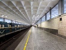 Реконструкция совмещенной жд- и метро-платформы «Девяткино» (Санкт-Петербург)